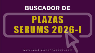 Buscador de Plazas SERUMS 2026-I