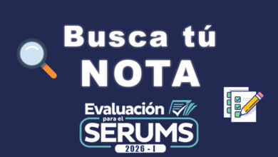 Buscador de notas del Examen SERUMS 2026-I