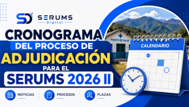 📅 Cronograma del Proceso SERUMS 2026-II