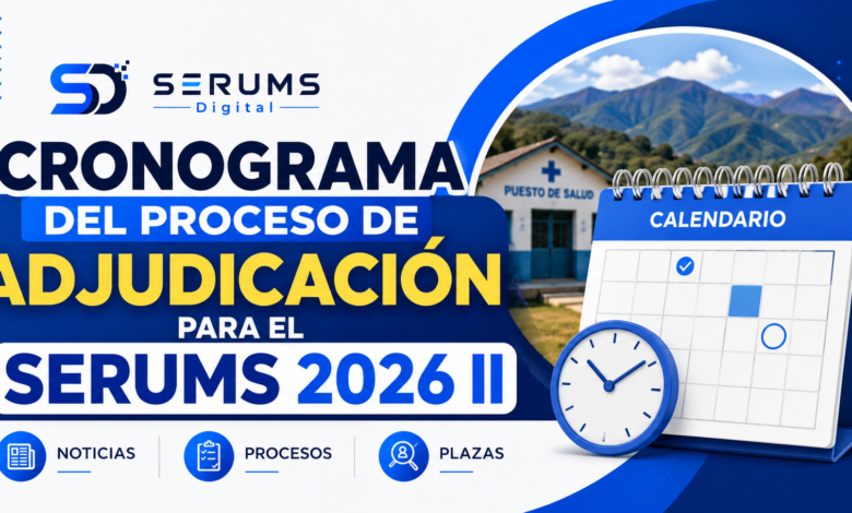 📅 Cronograma del Proceso SERUMS 2026-II